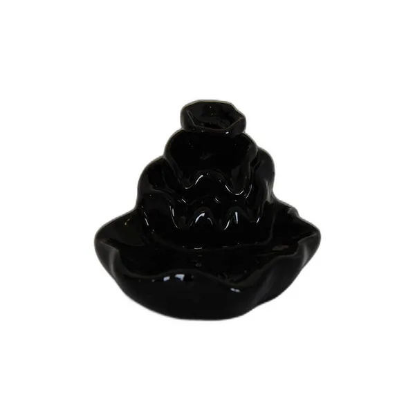Geri Akış Buhurdanlık Tütsülük Seramik Şe Siyah Backflow C0902