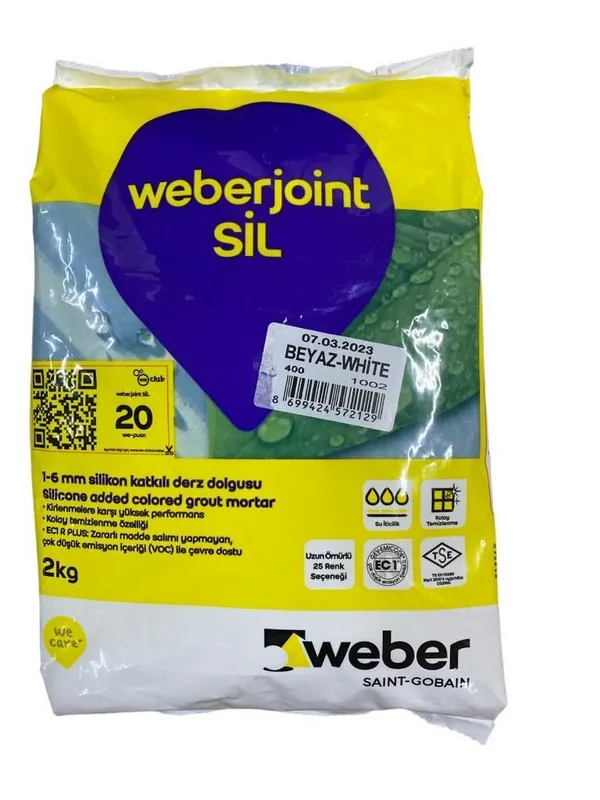 Weber Joint Sil 400 Beyaz Derz Dou 2 Kg