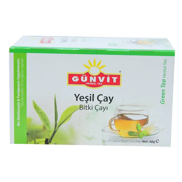 Yeşil Çay  Çayı 20 Süzen Poşet
