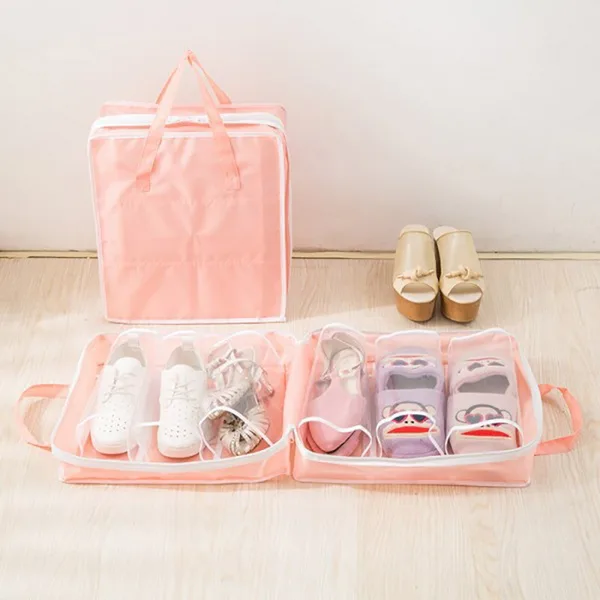 Shoe Tote Ayakkabı SAKLAMA ve TAŞIMA Çantası (Pembe)