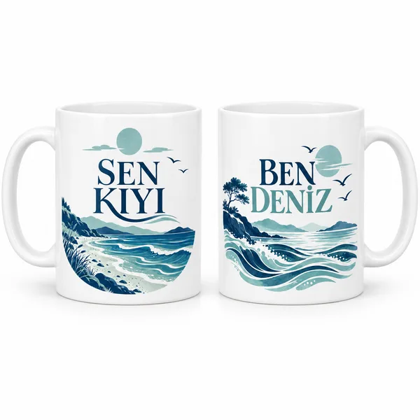 Kıyı ve Deniz 2'li Kupa Seti - MODEL 347