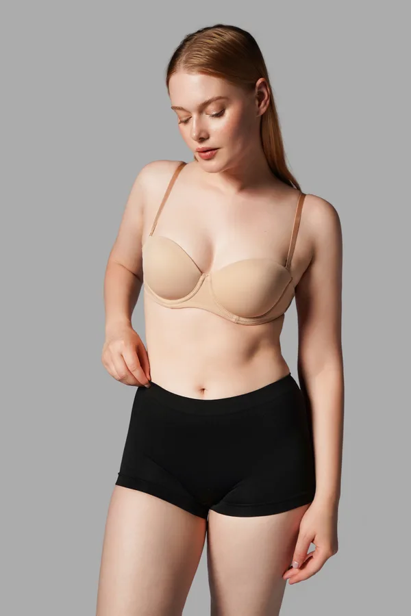 KADIN BOXER Toparlayıcı İz Yapmayan Seamless Örme BOXER 2001 Siyah