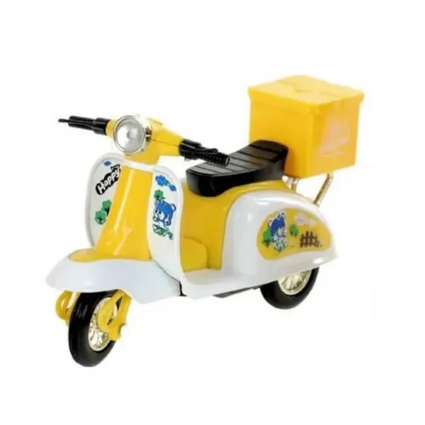 Çek Bırak Metal Vespa Motor  Cm - FY361A-D - Sarı - 1 ADET