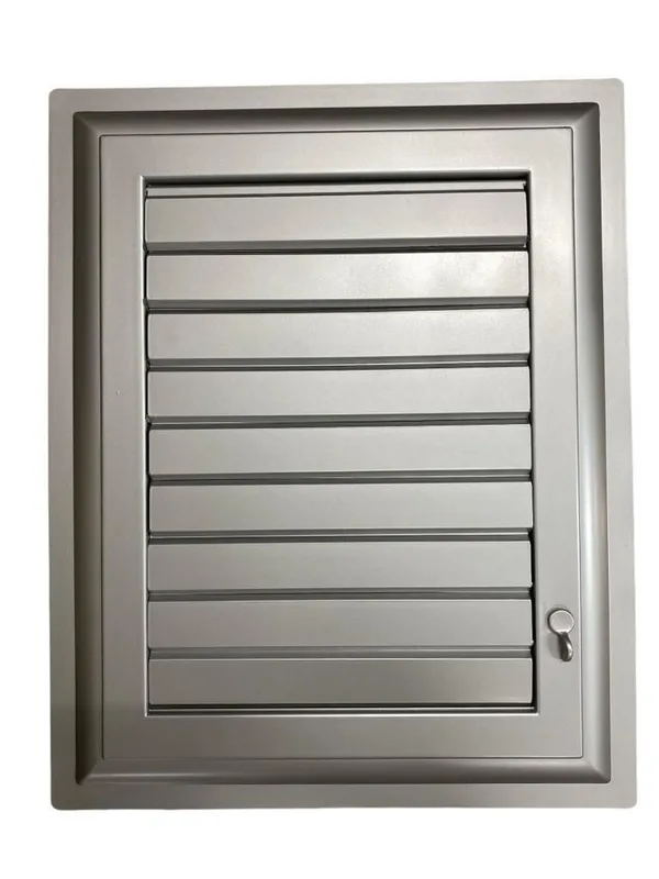 Plastik Menfez 65X65 Gümüş Banyo WC Halandırma