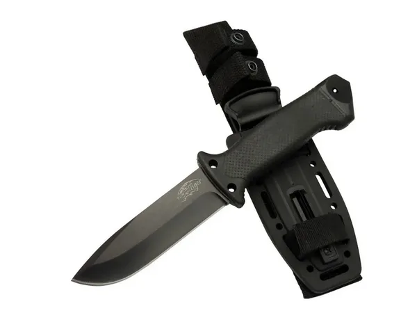 Tiger Tactical HTM 3321 A Siyah Outdoor /  Bıçak 27cm - Kauçuk Sap, Kılıflı, Kutulu