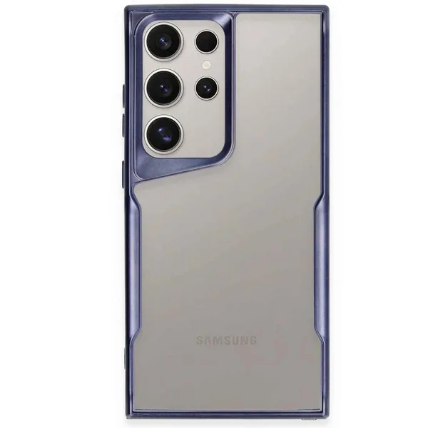 Samsung Galaxy S24 Ultra Kılıf Boyi Silikon Kapak - Lacivert