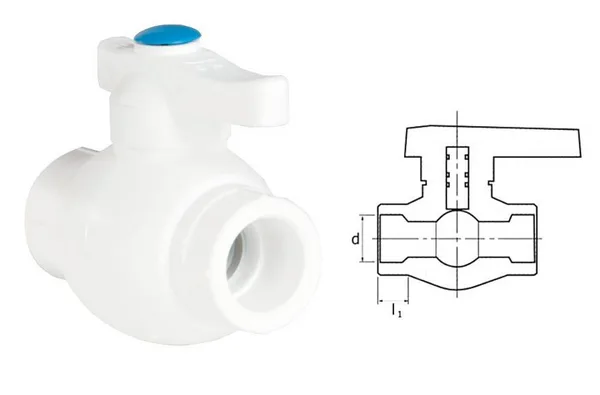 Ege Yıldız PPRC 40 mm Küresel Vana Gri