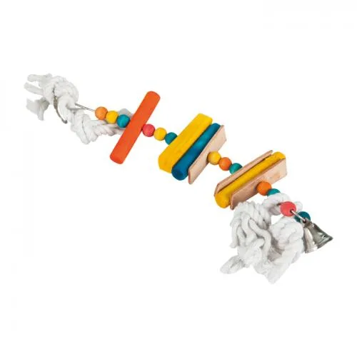 Doğal Ahşap Kuş Oyuncağı 35 cm