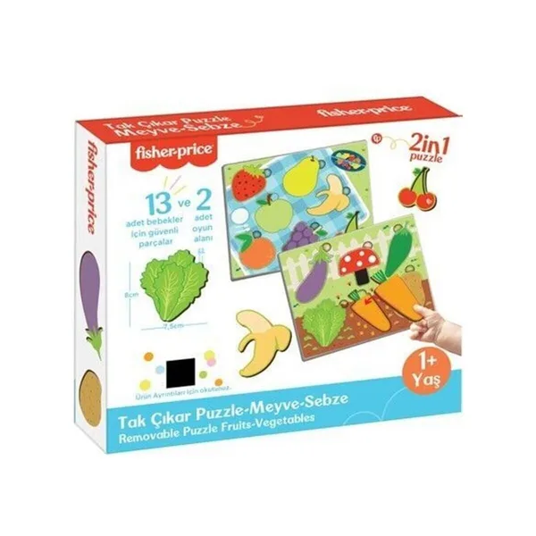 Fp2793  Tak Çıkar Puzzle Meyve Sebze