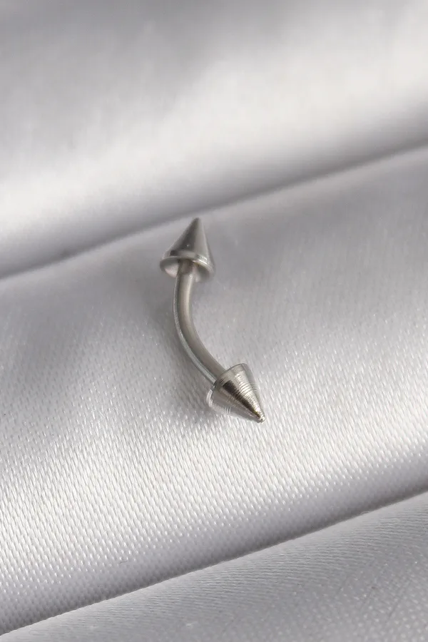 316L Çelik Gümüş Renk Çivi Model Piercing