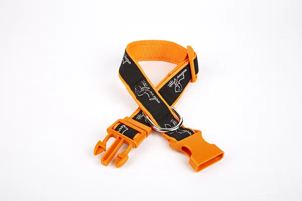 Köpek Desenli Dokuma Köpek Boyun Tasması 3 cm x 36-60 cm Tcu