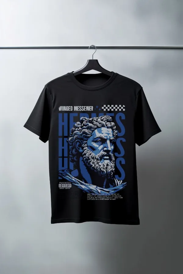 Unisex Oversize 24/1 Penye DTF Baskılı Tişört - DTF73