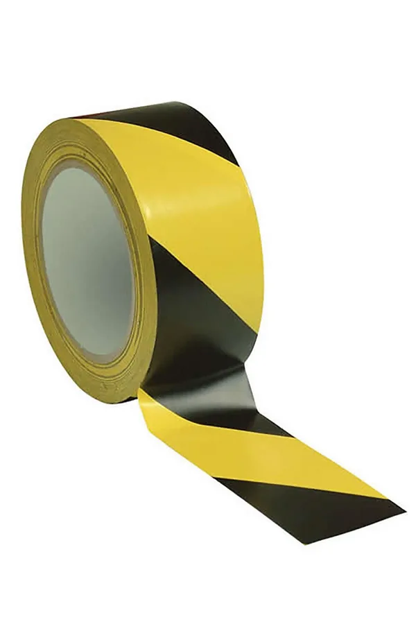 Yer İşaretleme Bandı Sarı Siyah 50 mm 30 Metre