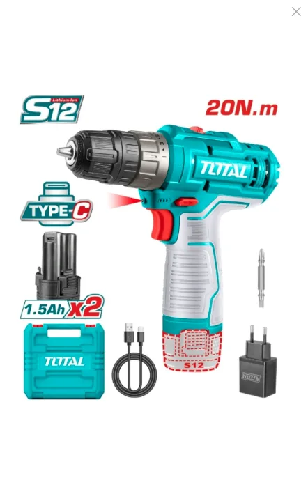 Akülü Vidalama Şarjlı - Total 12V