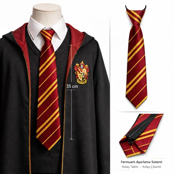 Harry Potter Gryffindor Fermuarlı Ayarlanabilir Krat