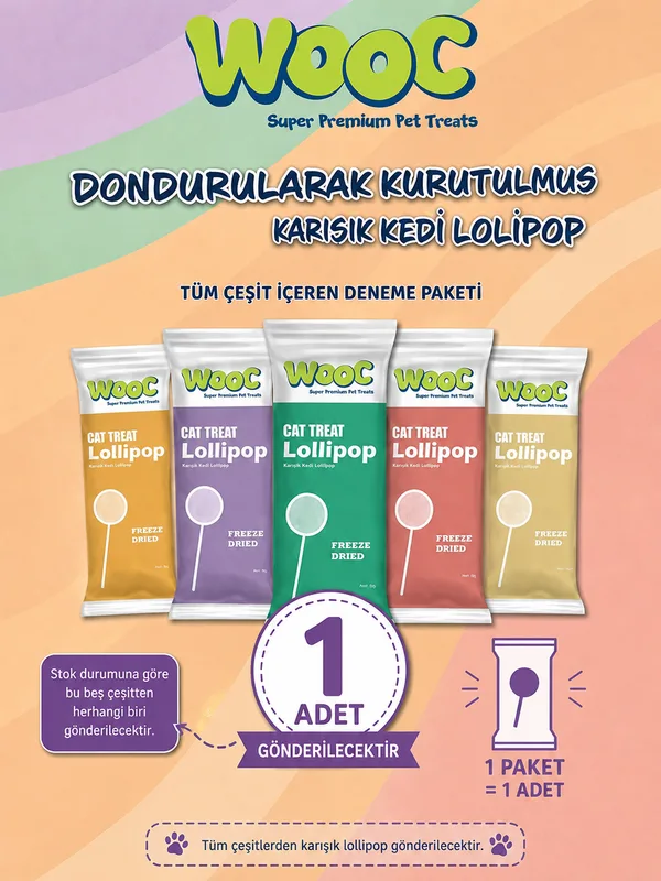Karışık Kedi Ödülü Lolipop 1.4 Gr