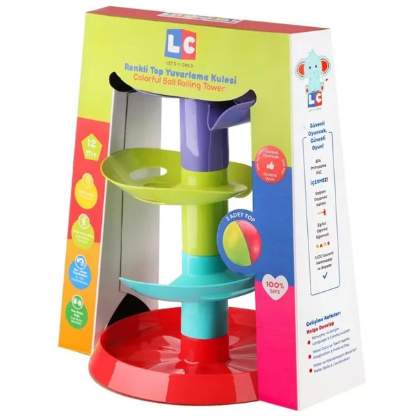 Renkli Top Yuvarlama Kulesi - LC-30956 - 1 ADET