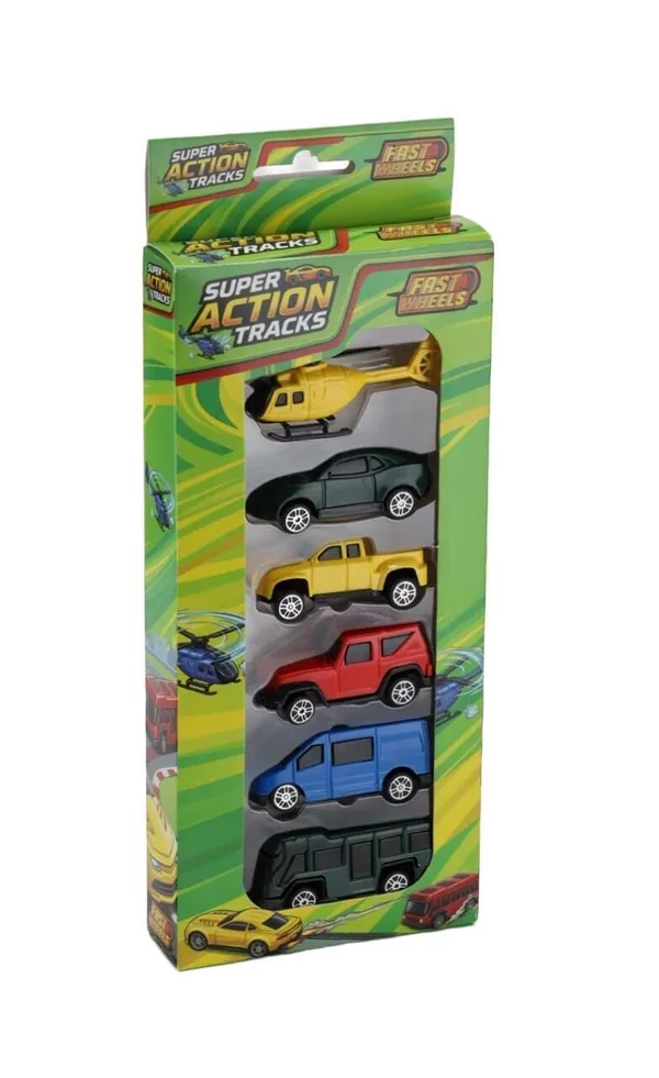Er-256 Fast Wheels Super Actıon Tracks 6lı Set 40lı