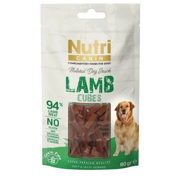 Nutri Canin Tahılsız Kuzulu Küp Köpek Ödül sı 80gr