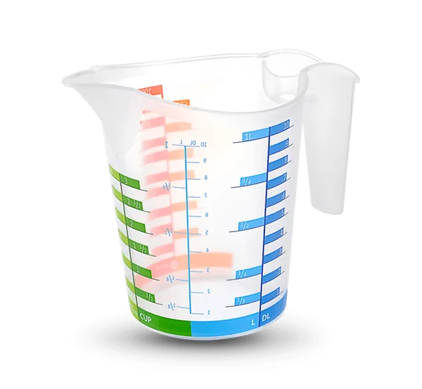 Ölçü Kabı Dereceli Renkli 1000 ML