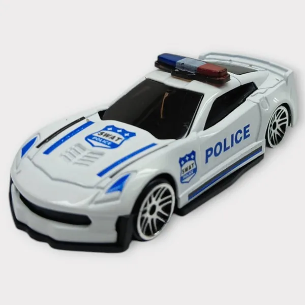 Metal Mini Polis Arabası  8 cm - Polis - 1 - 1 ADET