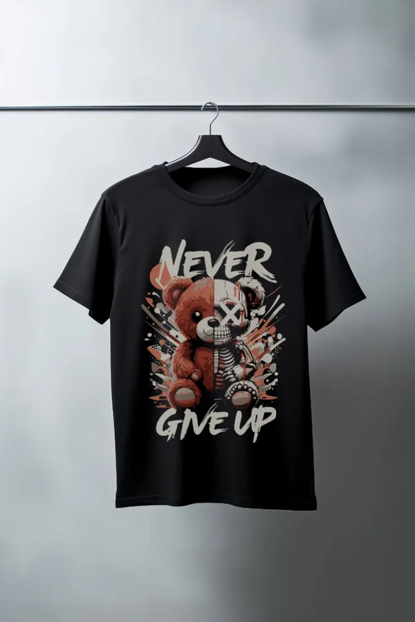 Unisex Oversize 24/1 Penye DTF Baskılı Tişört - DTF127