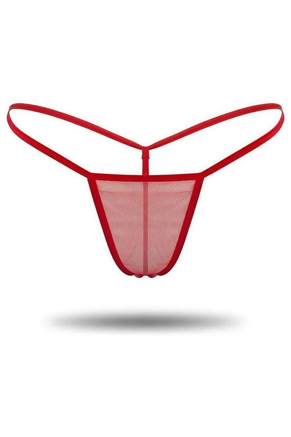 Transparan Tül String Tanga