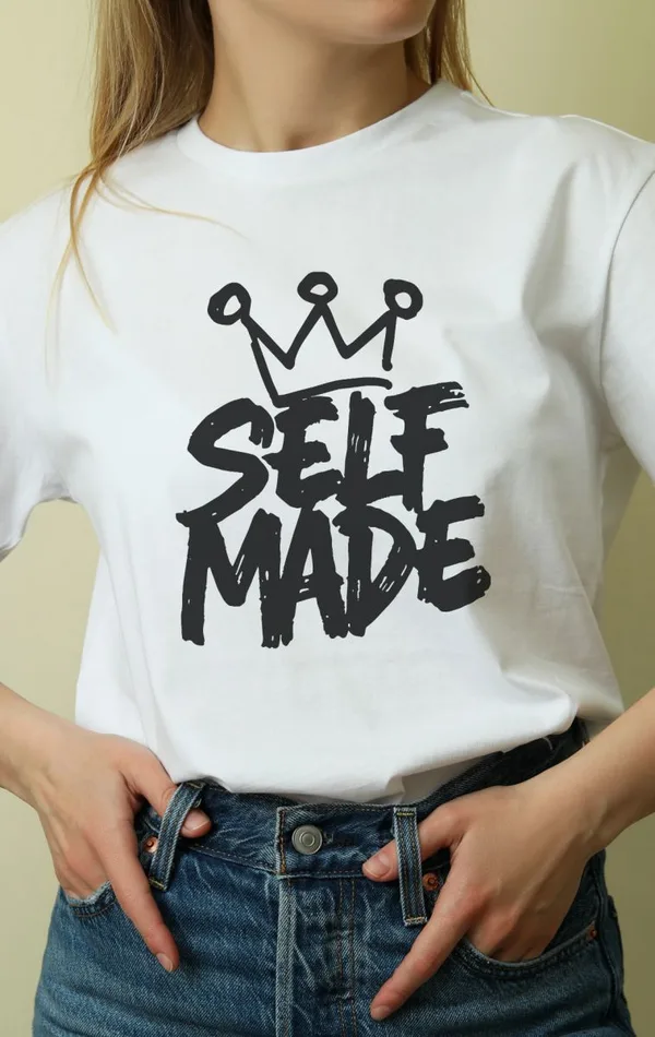 Unisex Oversize 24/1 Penye DTF Baskılı Tişört - DTF110