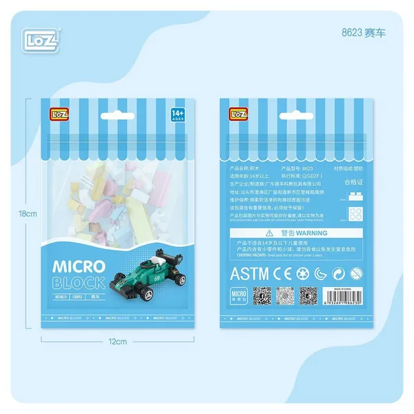 LZ8623 LOZ Araba Blok Seti Mini Poşet -Vagon life