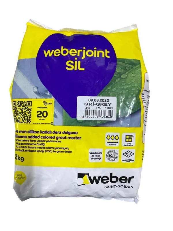 Weber Joint Sil 415 Gri Derz Dou 2 Kg