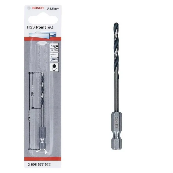 Pointteq Altıgen Şaftlı Hss Matkap Ucu 3,5 mm