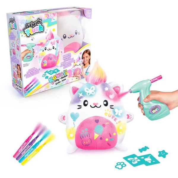 45574 Sun-Cnl-Hobi Set Aırbrush Peluş Kawaıı Kıtty