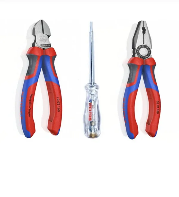 Knipex Pense Yan Keski ve İzeltaş Kontrol Kalemi 3'lü Set