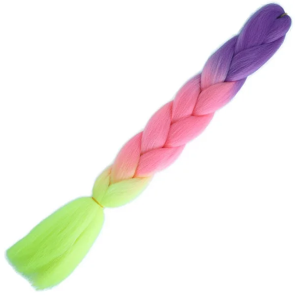 Afrika Örgülük Ombreli Sen  100 Gr. / Mor / Açık Pembe / Neon Sarı