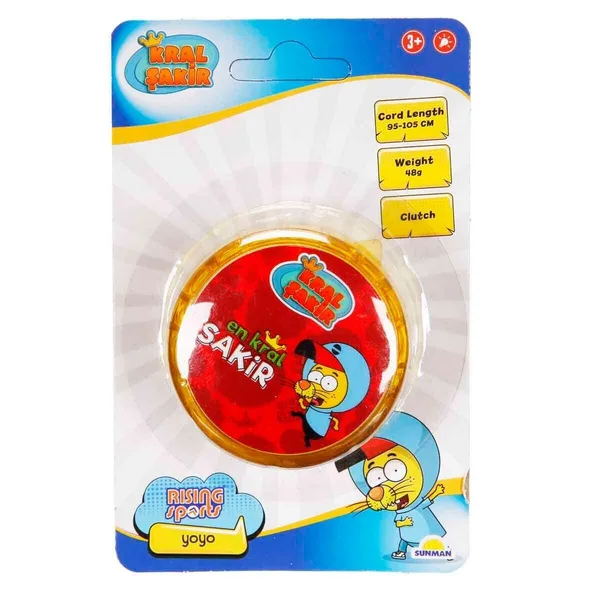 5354 Sun-Rst-Rsp-Yoyo Kral Şakir 6cm Sarı Işıklı Krtl Kral