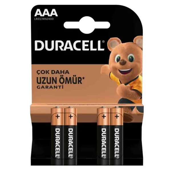 LR03/MN2400 lin AAA İnce Kalem Pil 4'lü Paket