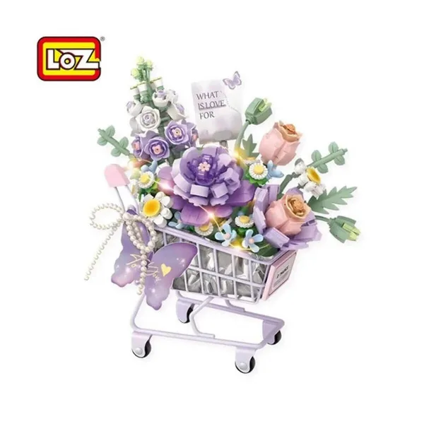 Lz4125 Loz Mor Arabalı Çiçekler 586 Parça Blk