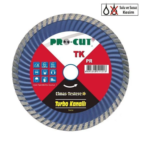Prut TK 230 mm Turbo Kanallı Elmas Testere