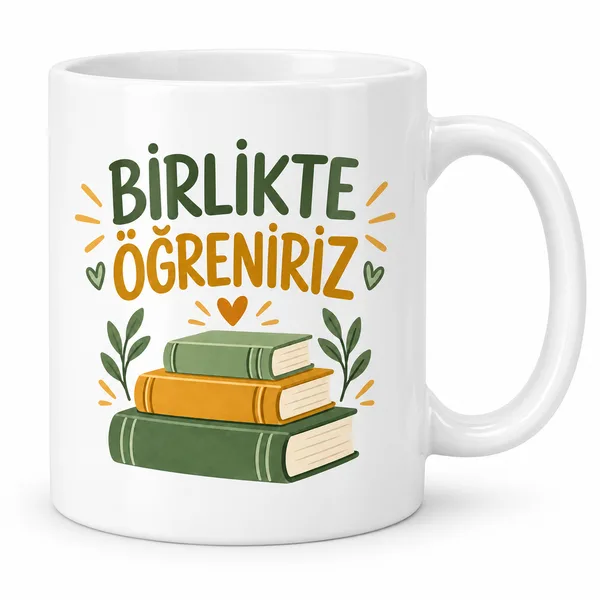 Birlikte Öğreniriz Tasarımlı Porselen Kupa - MODEL 301
