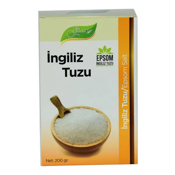 İngiliz Tuzu Yenilebilir Epsom Salt Magzenyum Sülfat 200 Gr