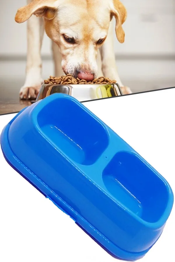 Kedi - Köpek  Ve Su Kabı 2 Bölmeli  Büyük Boy