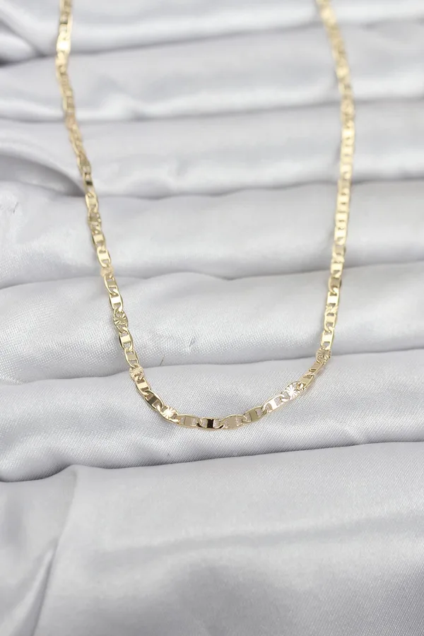 CM 14K Gold Color Chain Model 60 cm Women Necklace