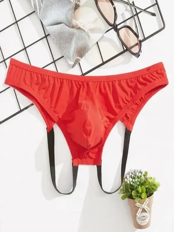 Erkek Fantazi Kırmızı Jkstrap İç Giyim