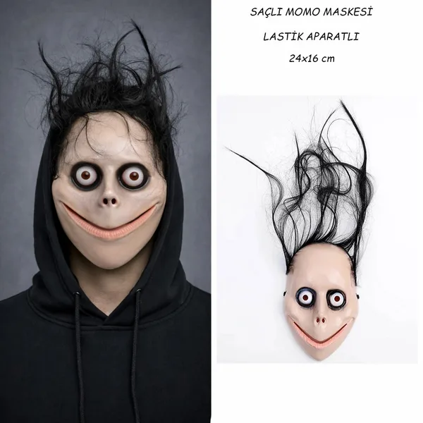 lı Momo Korku Maskesi 24x16 cm