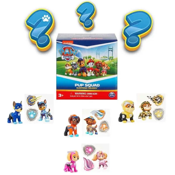 1060041 Sun-Spm-Figür Paw Patrol Süper Film Pup Squad Figürleri Sürpriz Paket 36