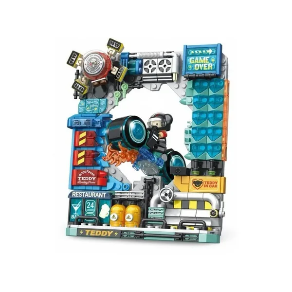 P881505 Panlos Motorcu Teddy 458 Parça Blk Oyuncak