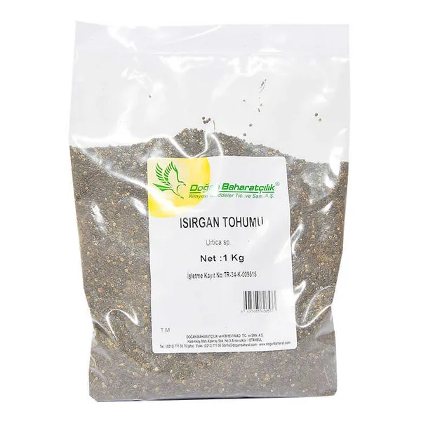 Isırgan u Doğal Tane 1000 Gr Paket
