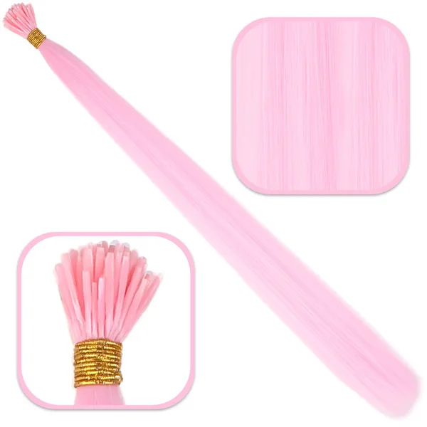 Fiber Sen Boncuk Kaynaklık Renkli  / Şeker Pembe / 100 Adet