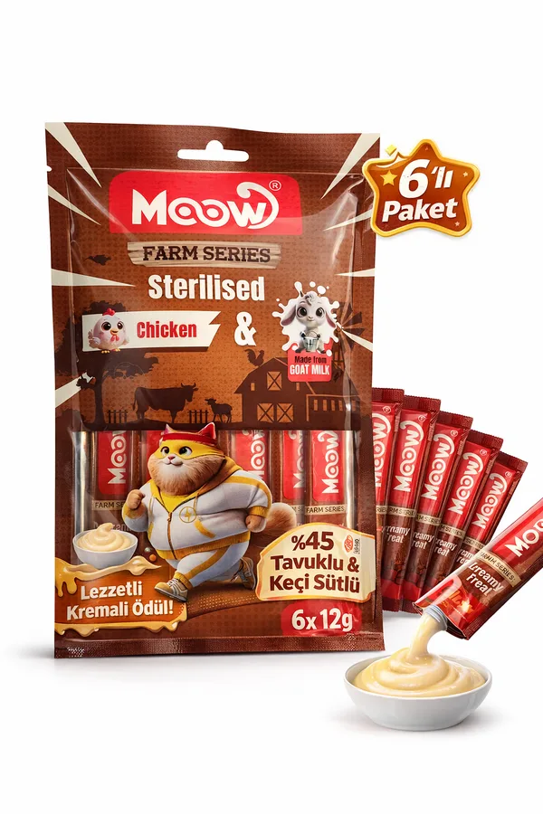 Tuklu Keçi Sütlü 12gr x 6 Adet  Kedi a Ödülü