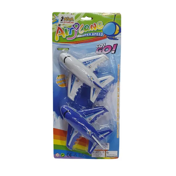 Yolcu Uçak 2'li Set 14 Cm - DM8895-4 - 1 ADET